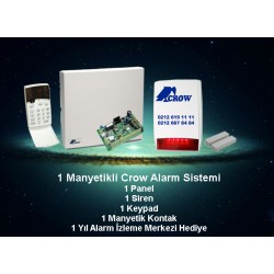 1 Manyetikli Crow Alarm Sistemi