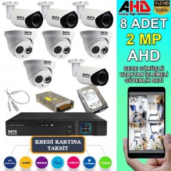 8 li 2 MP AHD Kamera Seti